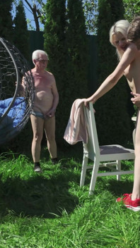 Voyeur Grandpa Watches Us Ass Fucking