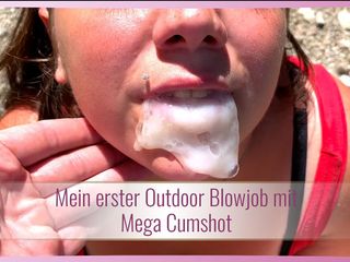 Kimberly Caprice: My First Outdoor Blowjob Mega Cumshot