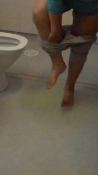 Jen Is Peeing All Over the Bathroom Floor