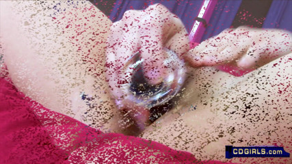 New Media Adult: Celeste's dirty talk and glass dildo orgasms