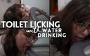 Slave Claire Bear: Toilet Licking Session: Water Drinking