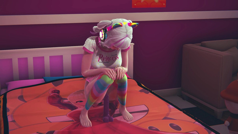Waifu club 3D: Gamer girl riding dildo after watching hentai