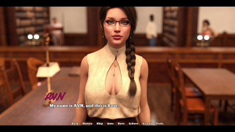 AVN Teller: Law College - the Librarian Likes to Show Cleavage to Her...