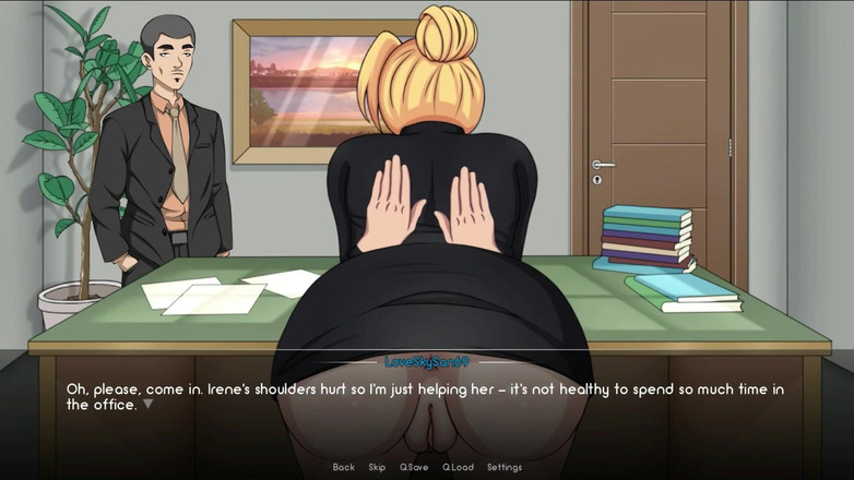 LoveSkySan69: Kunoichi Trainer - Naruto Trainer [v0.22.1] Część 122 Ssanie cycków sekretarza przez Loveskysan69