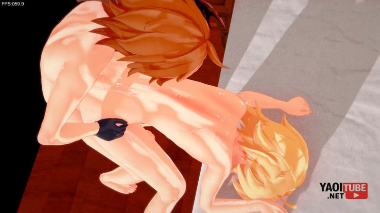 Yaoitube: Genshin impact Yaoi - Tart aggregaten harde seks met Aether