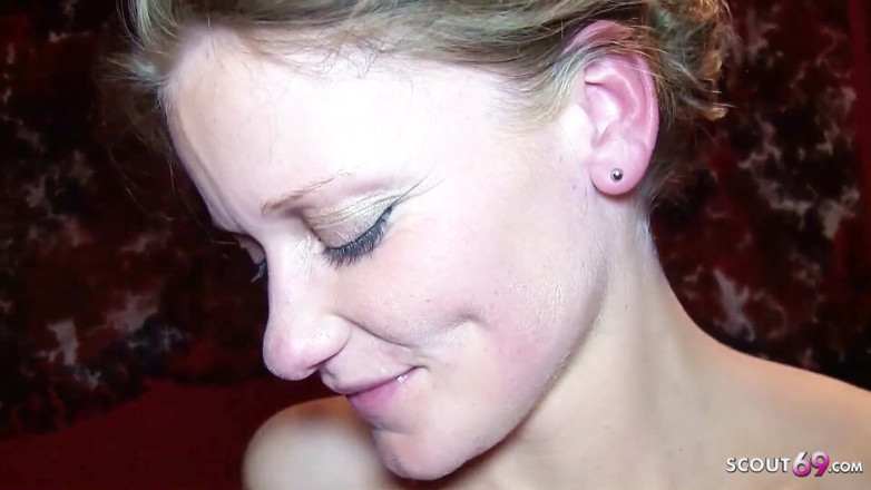 Full porn collection: Horny blonde skinny teen Lacy at wild bukkake party