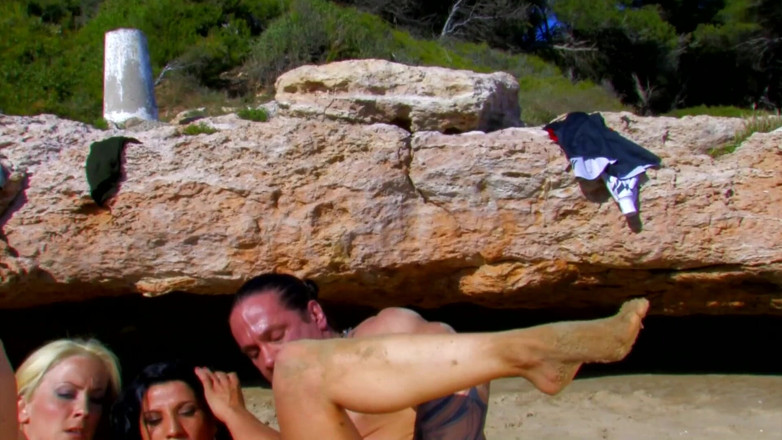 CBD Media: Two hot models with big tits having foursome with married...