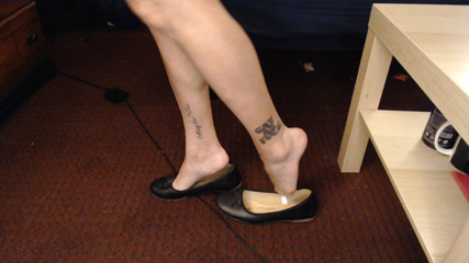 Abby Anna: Dirty Ballet Flats Calves Feet Share