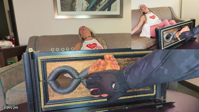 Mars Solo: Dirty Feet Tickling Punishment in the Stocks Mars Solo and...