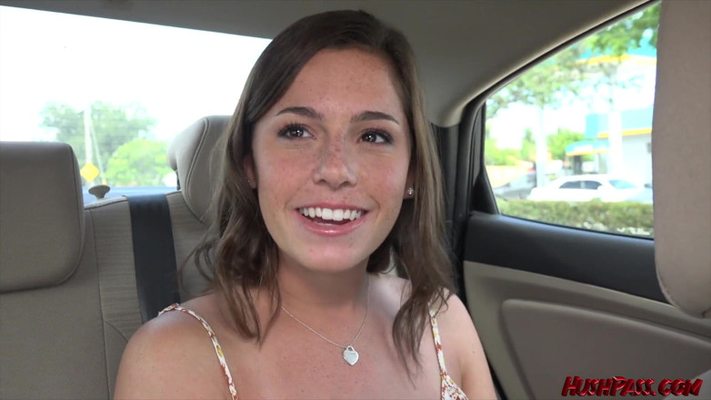 Hush Hush Entertainment: Freckled cutie Stella Stone nails her debut porn scene