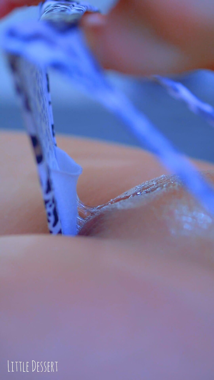 Little Dessert: Splendida desi termina con la sua perfetta figa rosa piena...