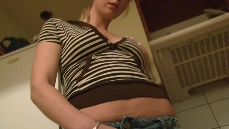 SEXUAL SIN: A blonde young girl with big tits undress herself and...