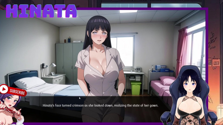 Hinata Queen: 그녀는 가운과 목욕 가운으로 병원에서 운동하는 동안 Hinata를 몰래, 모든 것이 투명