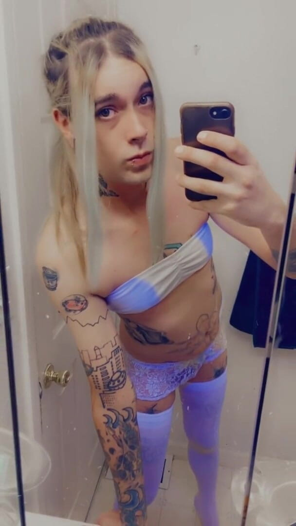 CarmenMelatonin: White bikini lingerie stockings slut