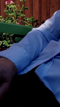 Naughty English Granny Fleur Masturbates Outside in the Backyard