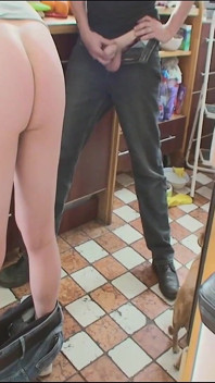 Old Man Masturbates and Licks a Babe Squirt While She Gets Fucked by Her Lover