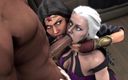 Velvixian: Wonder Woman and Sindel Helping Hand