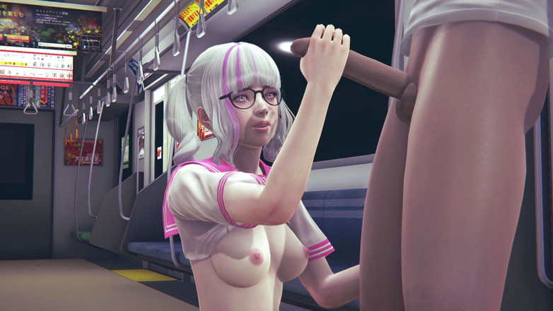 Waifu club 3D: कॉलेज गर्ल कॉलेज सबवे कार में दोस्त को लंड हिलाती है