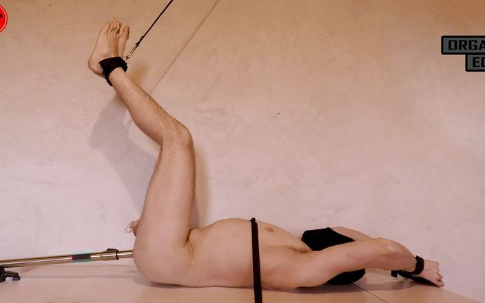 TOMMY___1995: Restrained straight guy receives edging torment by fucking machine in...