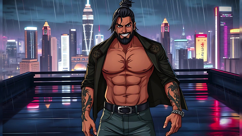 Erotic Man: 用ai制作的强壮的男人