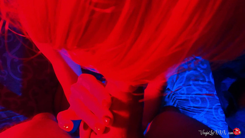 Virgin Lux: Seksi hizmetçi kadın bakış açısı sakso yarak ve döl yutma