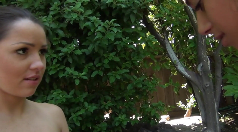 Time To Jerk Off: Hot Yoga instructor seduced by lesbian teen outside