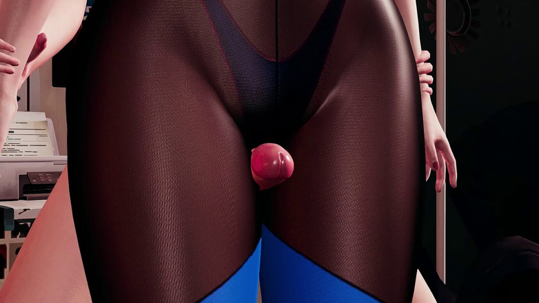 Joas22222: 3 boyutlu animasyonda seksi miranda - külotlu çorap ve bikinili kalça fetişi,...