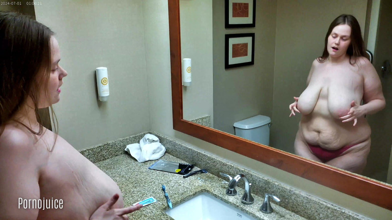 PornoJuice Faphouse: Peituda gordinha, escova de dentes, adoração nos seios, estrelada por...