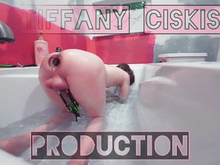 TCiskiss Production's: Huge Glass Butt Plug Tiffany Ciskiss Big Mad