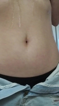 Oiled Belly Massage & Belly Button Play