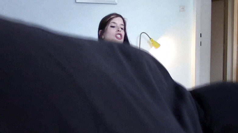 Femdom Austria: Dominant licking in bed at night