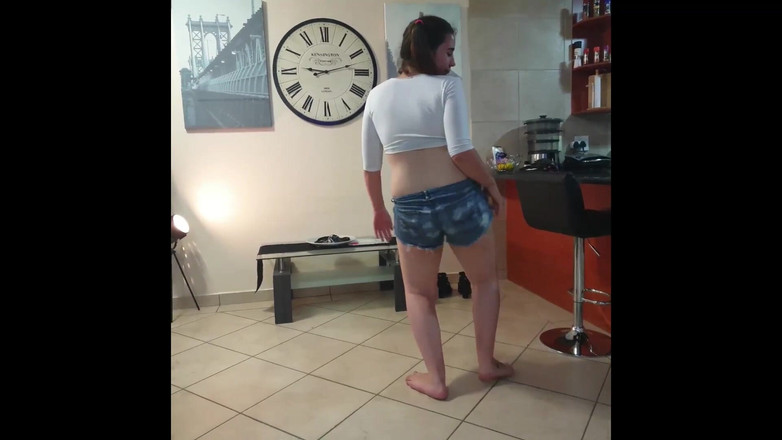 domslutfucker: Chubby Pigtailed Teen Strip Teasing Till Naked While Shaking Her...