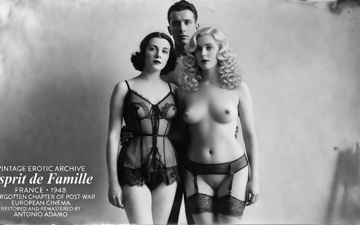 Vintage Erotic Archive: Family Spirit France, 1948 - restaurierte Ausgabe
