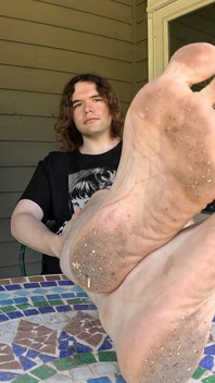 Showing off My Dirty Feet