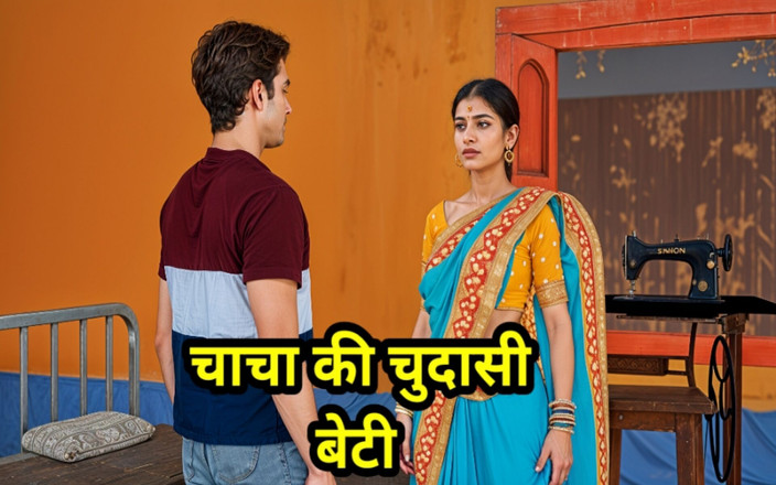 Piya Bhabhi: 義理の叔父の売春婦デジインドの継娘が裸で、その後デジの少年が彼女をファックしたのを見ました