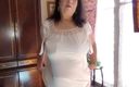 Zilah Luz: Wearing My Granny Nightgown Masturbating Very Wet My Hairy Pussy