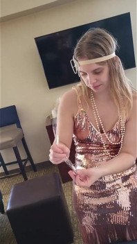 I Transform Into a 1920s Flapper and Suck Black Dick Starring Memel Wilde
