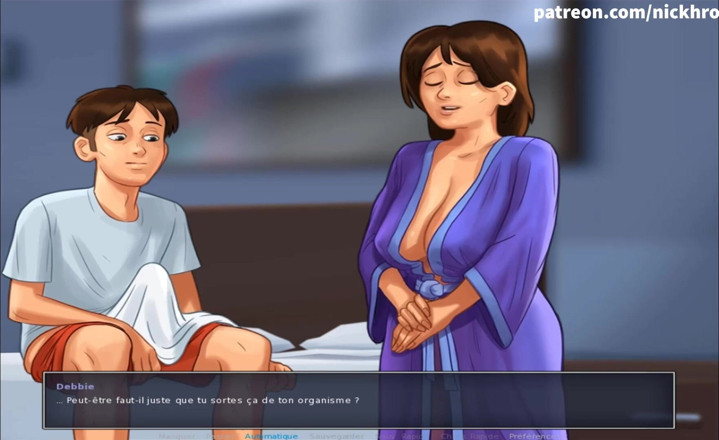 Cartoon Universal: Summertime saga part 26 - jerk on my stepmom ( French sub )