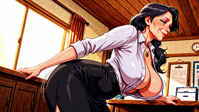 AI Porn: Heiße büro-frauen, titten-mix raus