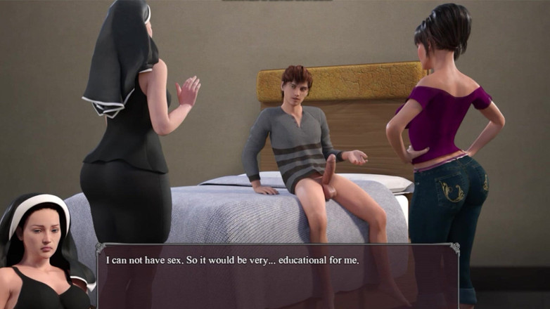 NaughtyPlayz: Milf sexo a três com uma freira sexy