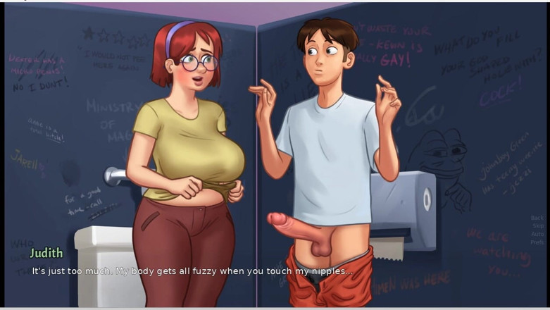 XXX Games Bunk: Summertime saga - gameplay - juego de roles - tabú - Judith con grandes...