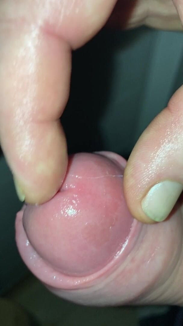 Foreskinguy: Lange, gepompte uitpuilende voorhuid lul met cumshot