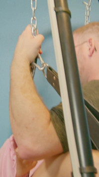 Real Cuckquean Wife Prepares a Gift for Her Husband - Sex Swing and Cuck Creampie Cleanup