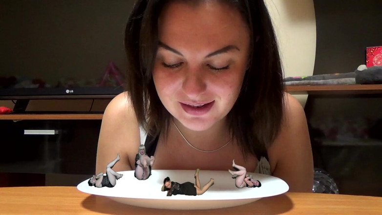 Goddess Misha Goldy: I Am Going to Eat 4 Girls. Mmm Yummy!