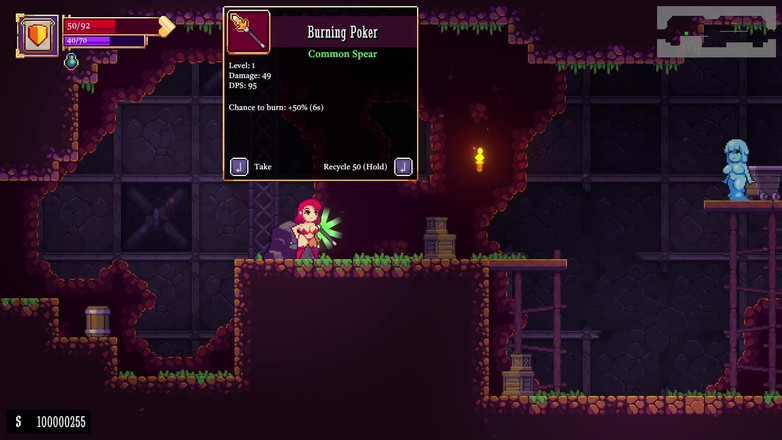 LewdArcade: Scarlet maiden side scroller oyunu [bölüm 01] mini seks oyunu [18+] porno oyunu