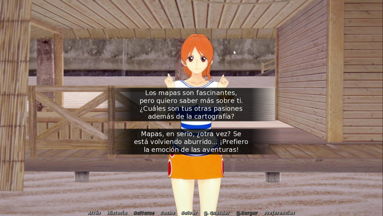 Monkylufy: Fantasy Date - Game +18 - Nami - in Spanish with Sound Effects