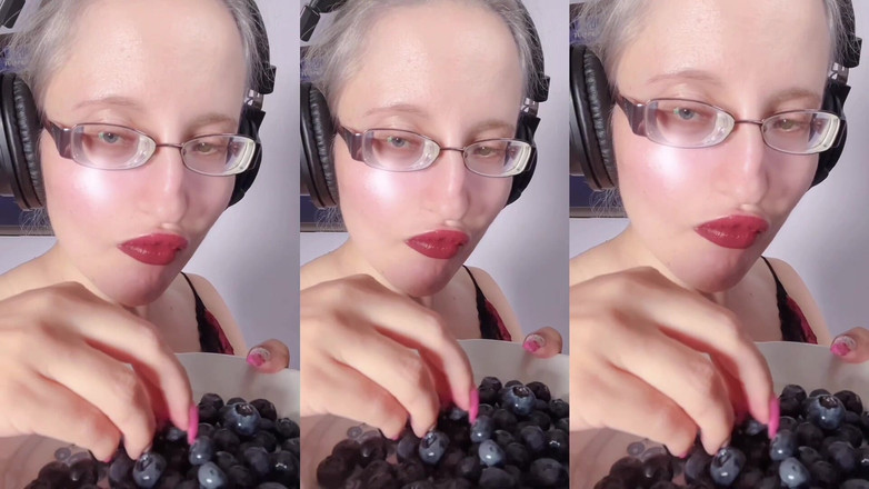 FinDom Goaldigger: Asmr Borówka jedzenia - Asmr, Okulary, Giantess