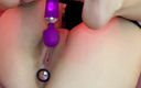 WhoreHouse: Vibrator on the clitoris and butt plug in the ass