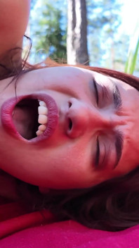 Teen Gets Outdoors Fucked in the Ass by a Forester