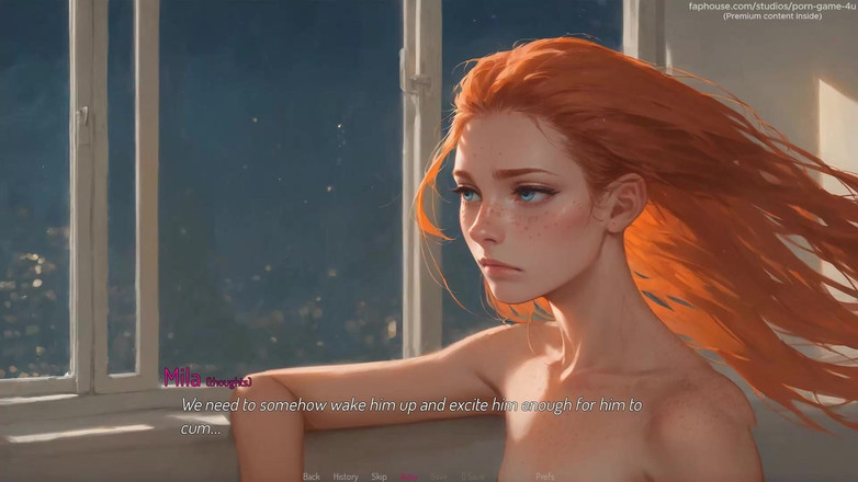 Porn game 4 u: Sleepy Petite Redhead Wakes up for Rough Deepthroat &amp; Massive Creampie -...